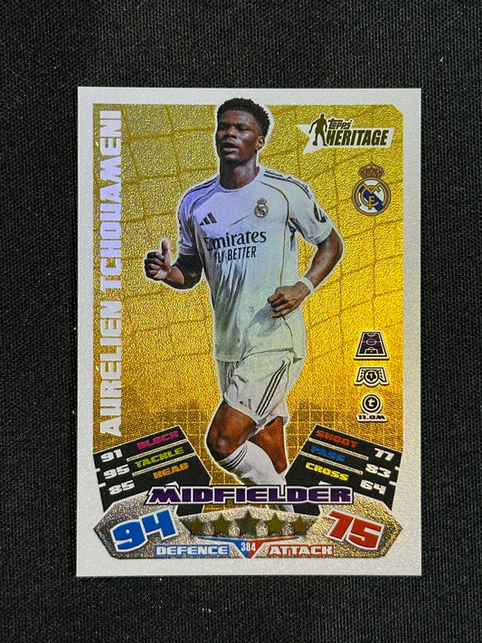 384 Aurélien Tchouaméndi Real Madrid Heritage - Topps Match Attax 2025/26