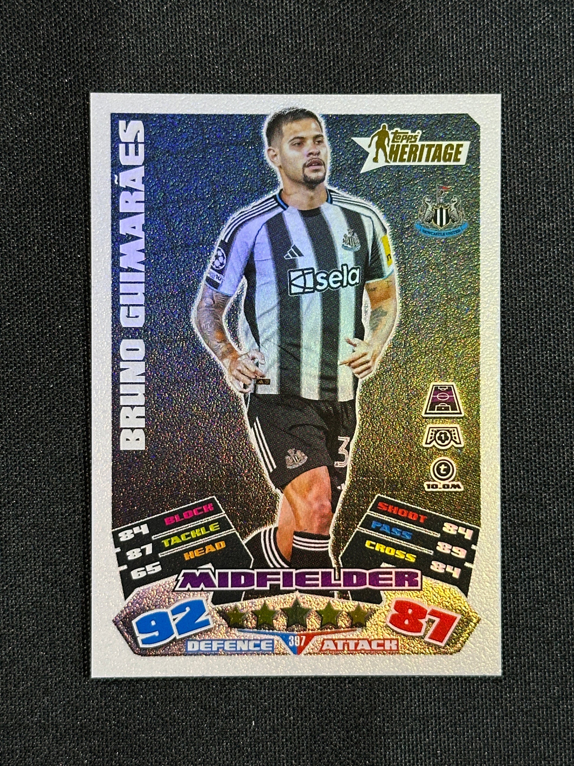 397 Bruno Guimarães Newcastle United Heritage - Topps Match Attax 2025/26
