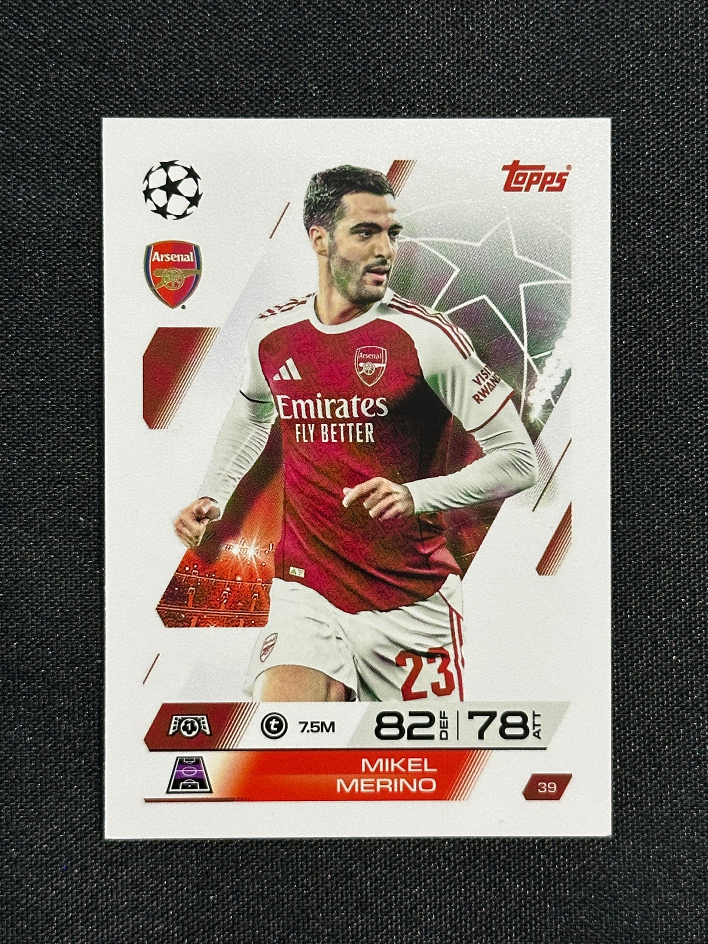 39 Mikel Merino Arsenal Base - Topps Match Attax 2025/26