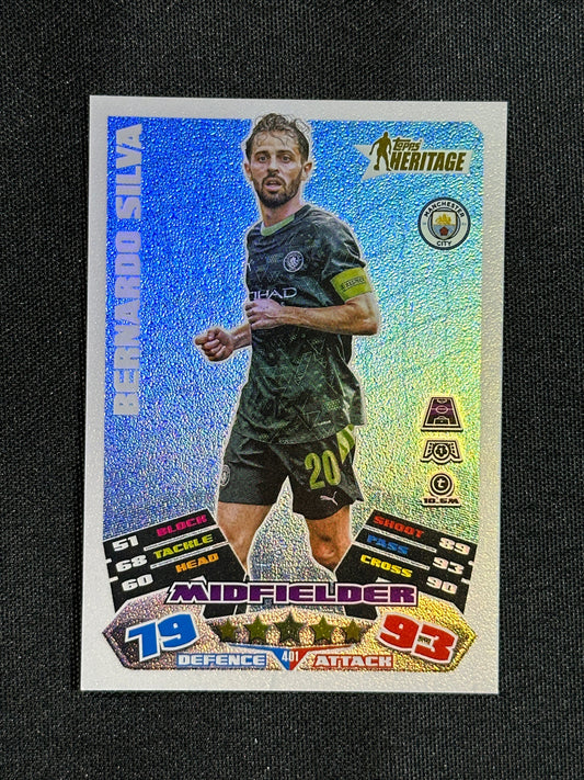 401 Bernardo Silva Manchester City Heritage - Topps Match Attax 2025/26