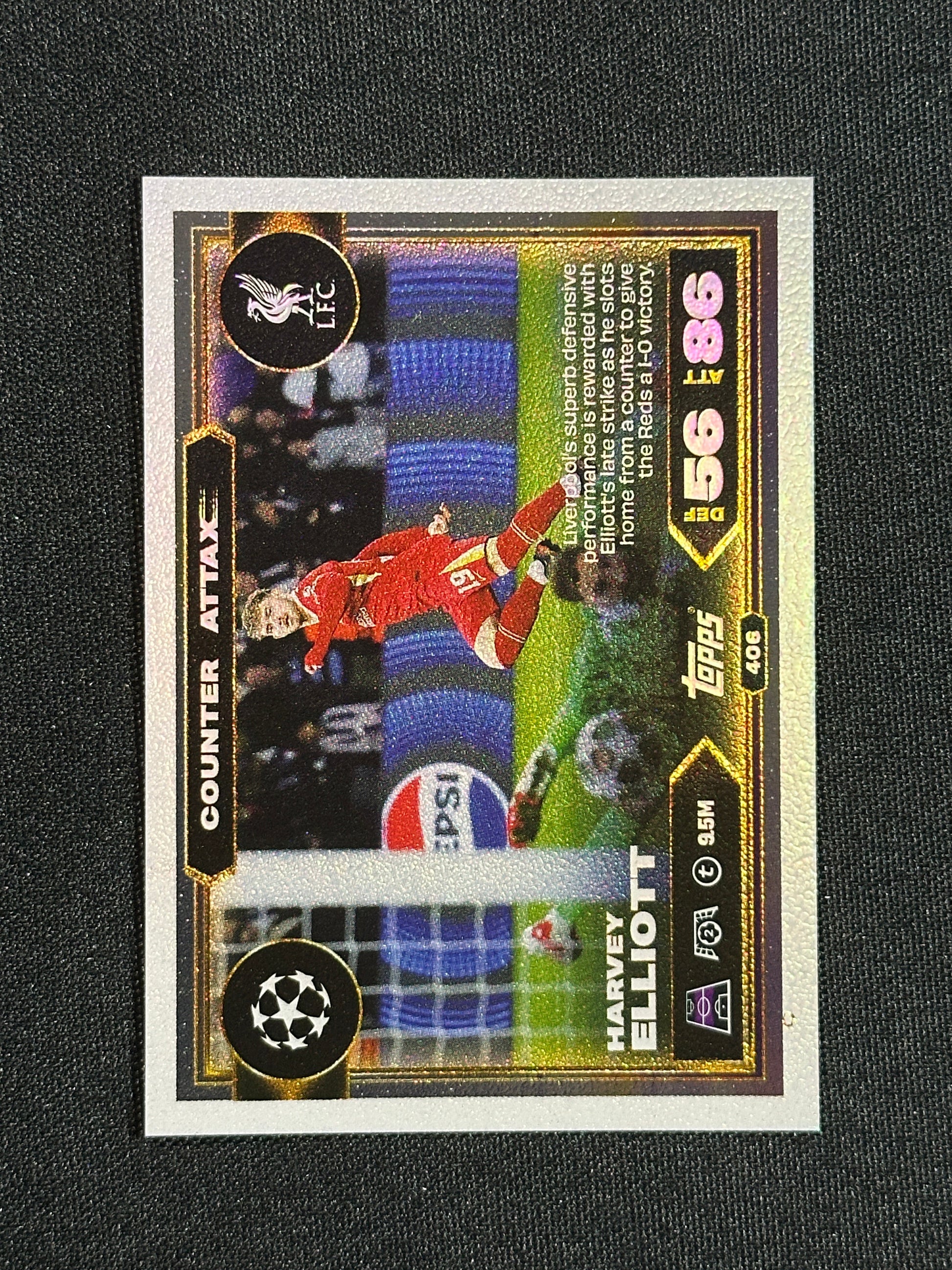 406 Harvey Elliott Liverpool Counter Attax - Topps Match Attax 2025/26
