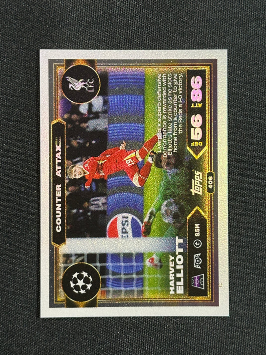 406 Harvey Elliott Liverpool Counter Attax - Topps Match Attax 2025/26