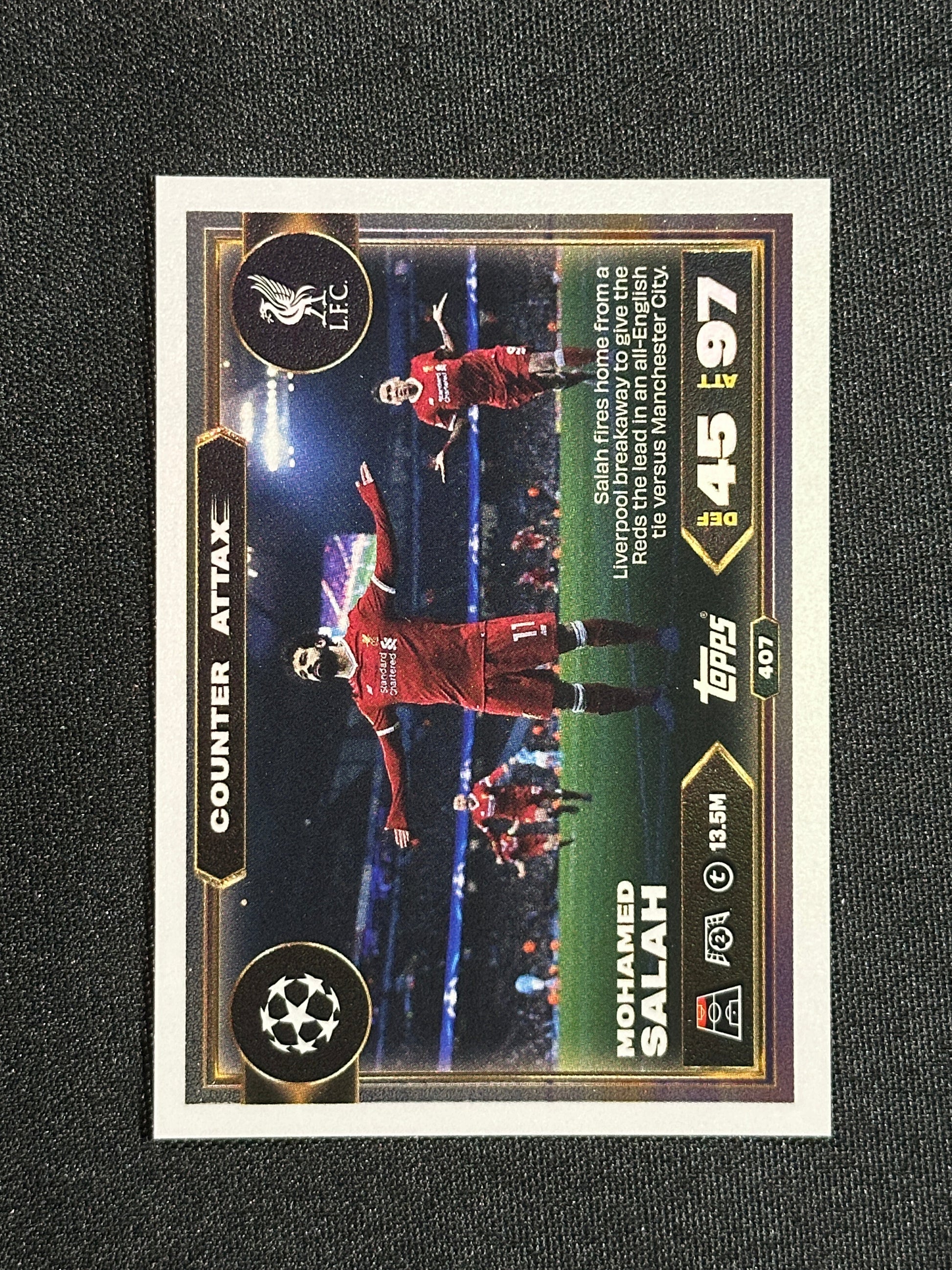 407 Mohamed Salah Liverpool Counter Attax - Topps Match Attax 2025/26
