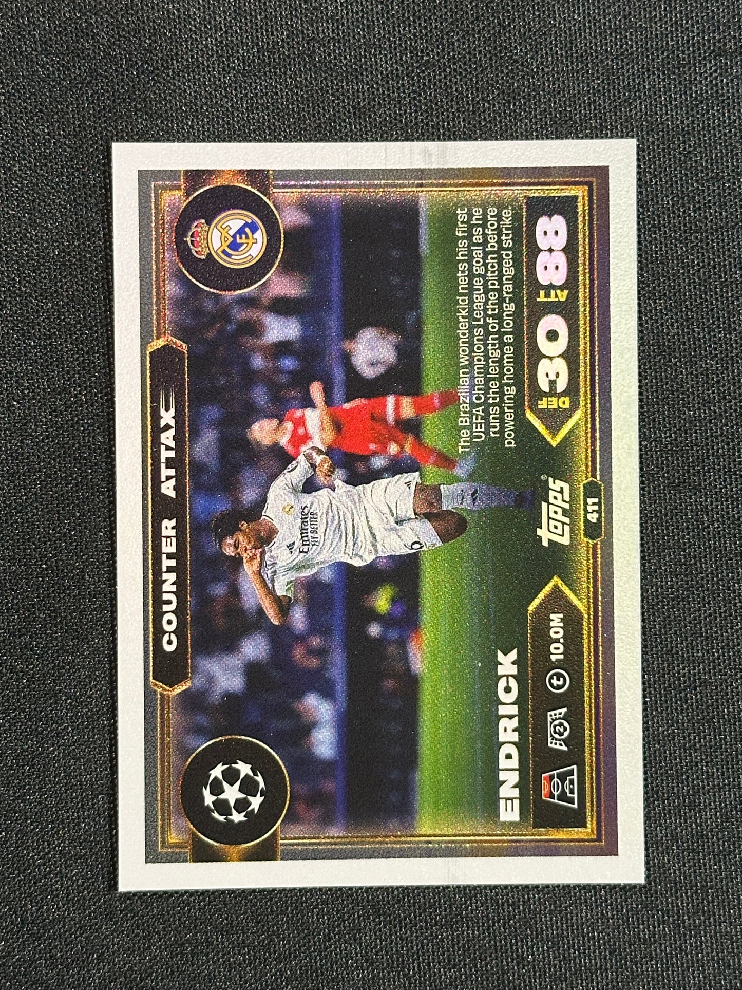 411 Endrick Real Madrid Counter Attax - Topps Match Attax 2025/26