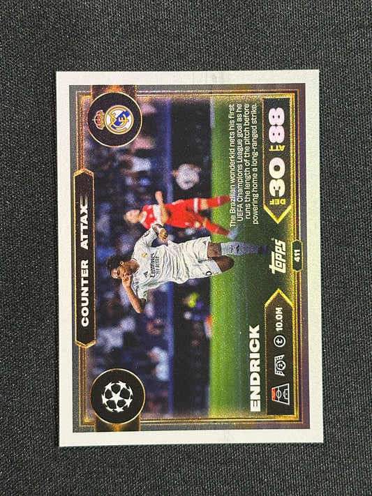411 Endrick Real Madrid Counter Attax - Topps Match Attax 2025/26