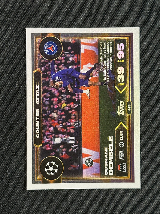 413 Ousmane Dembélé PSG Counter Attax - Topps Match Attax 2025/26