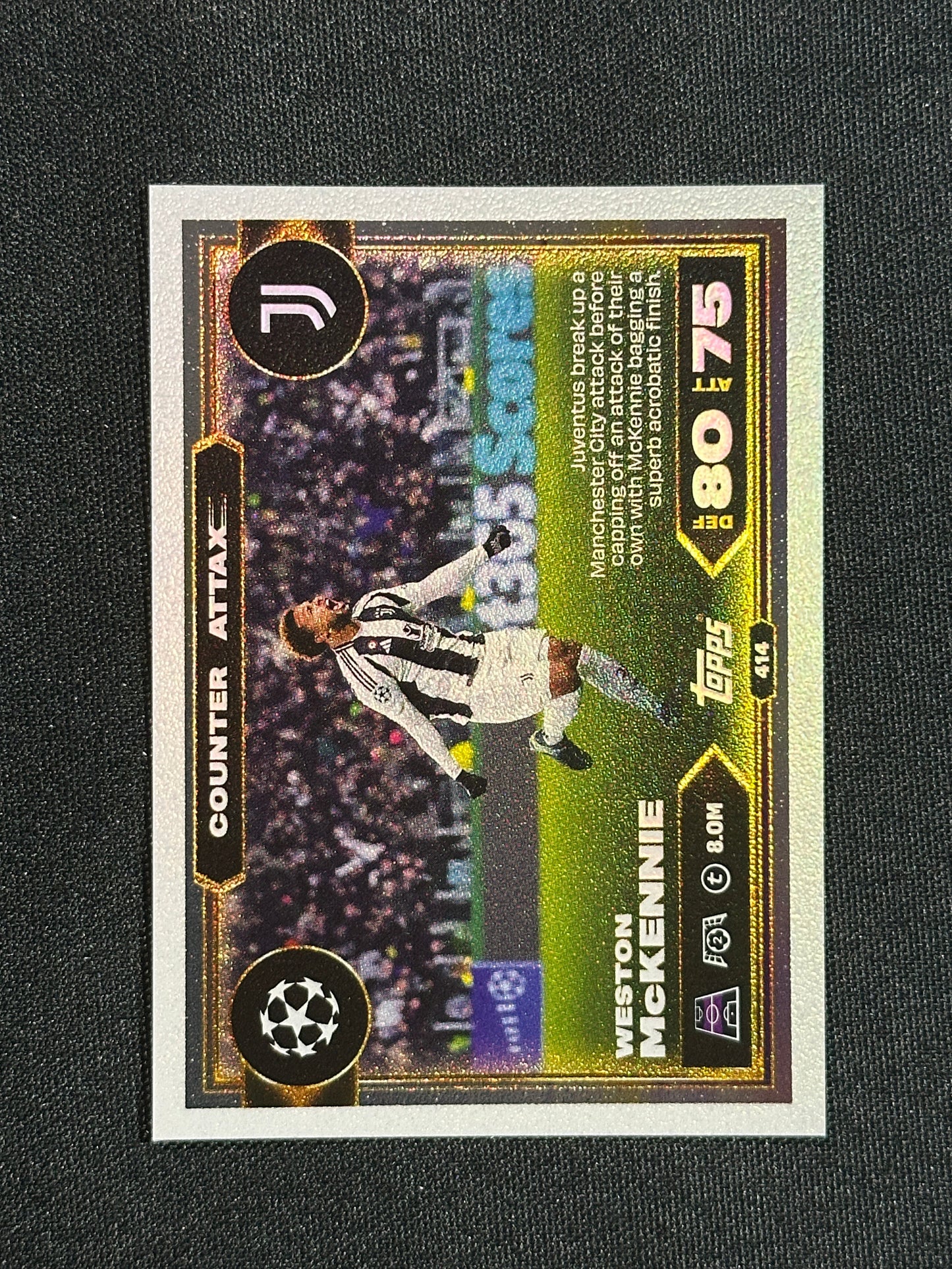 414 Weston McKennie Juventus Counter Attax - Topps Match Attax 2025/26