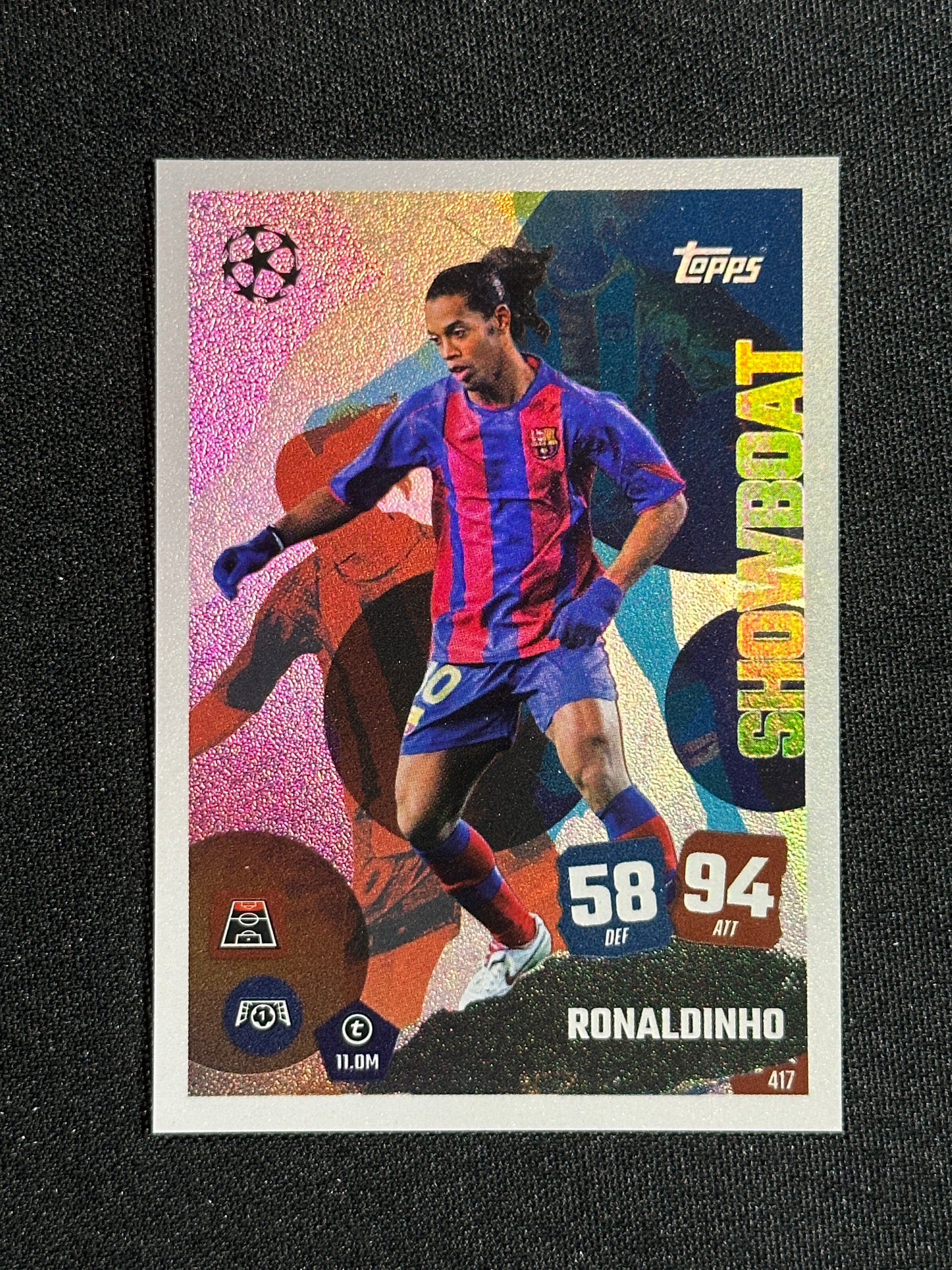 417 Ronaldinho Barcelona Showboat - Topps Match Attax 2025/26