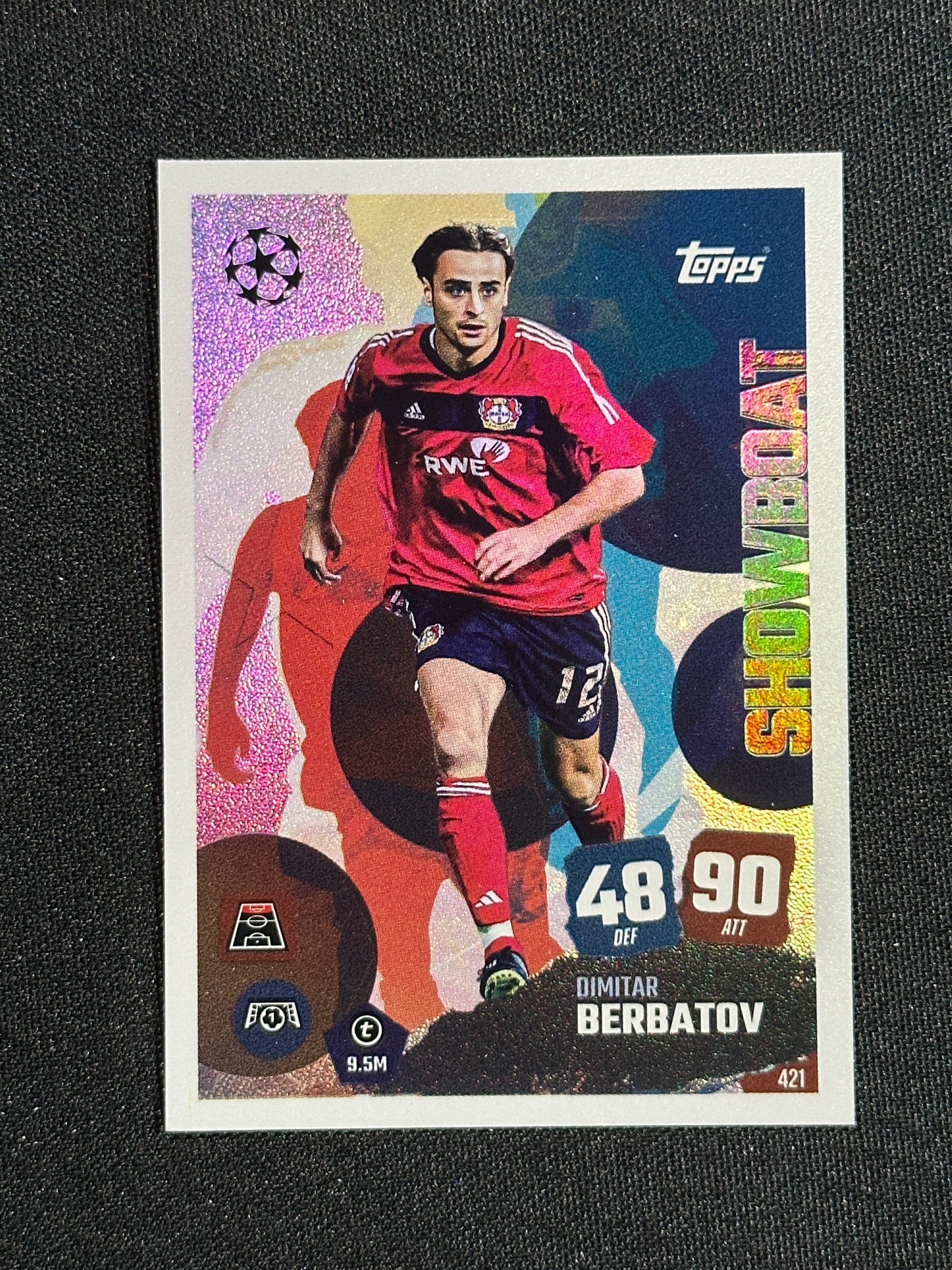421 Dimitar Berbatov Bayer Leverkusen Showboat - Topps Match Attax 2025/26