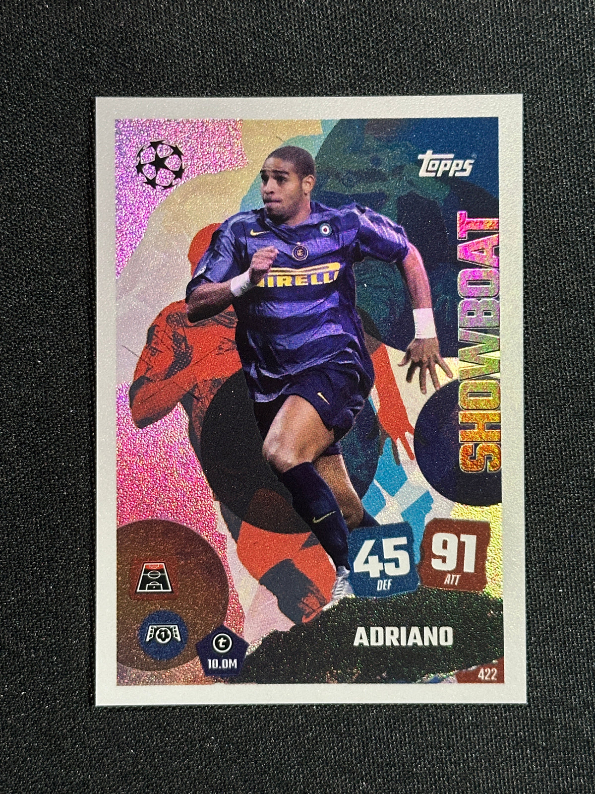 Carte Football ROOKIE RARE - LEITO ADRIANO (INTER MILAN) - KOP FOOTBALL Réf. JT29 - Très Bon état