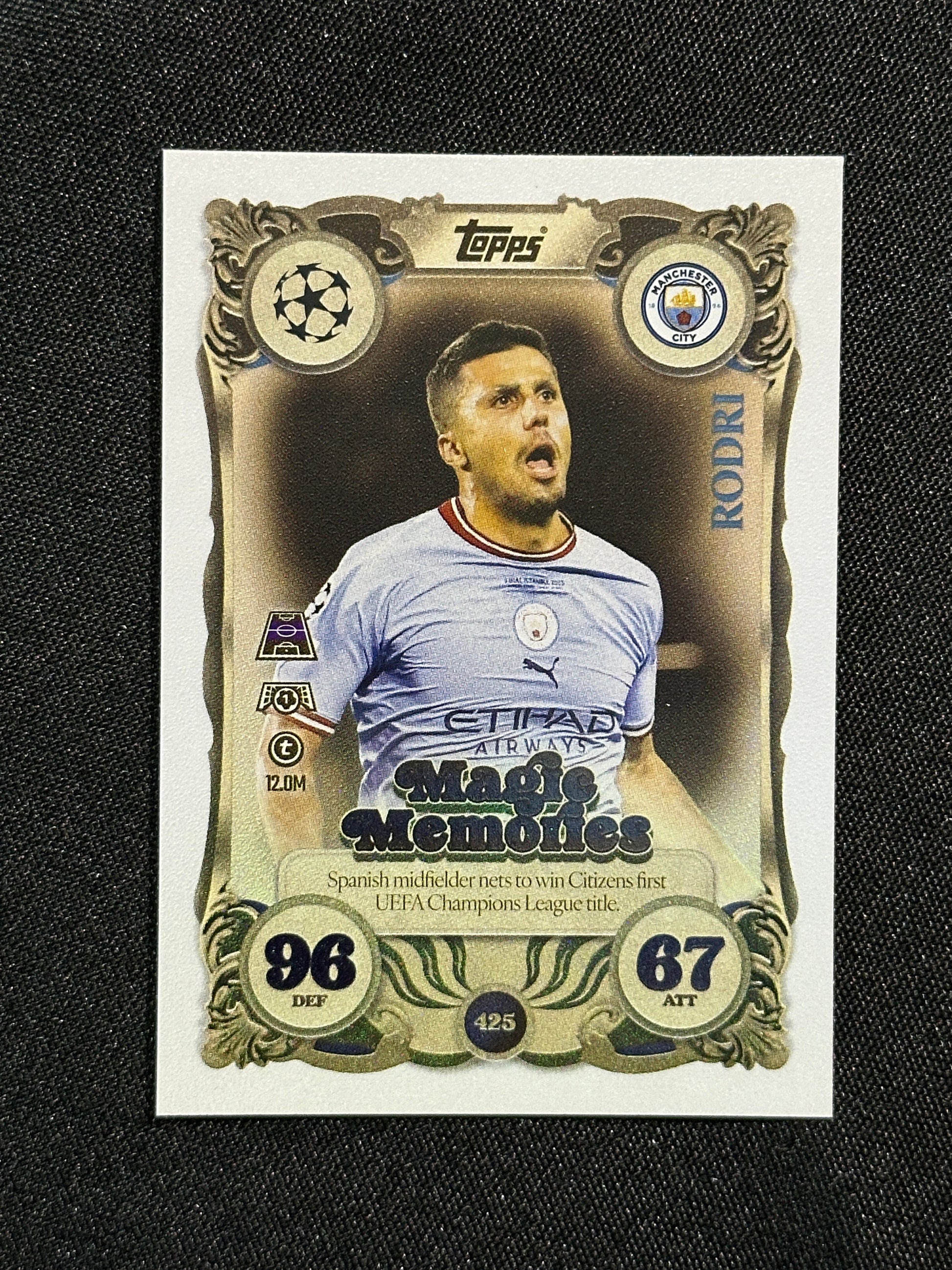 425 Rodri Manchester City Magic Memories - Topps Match Attax 2025/26