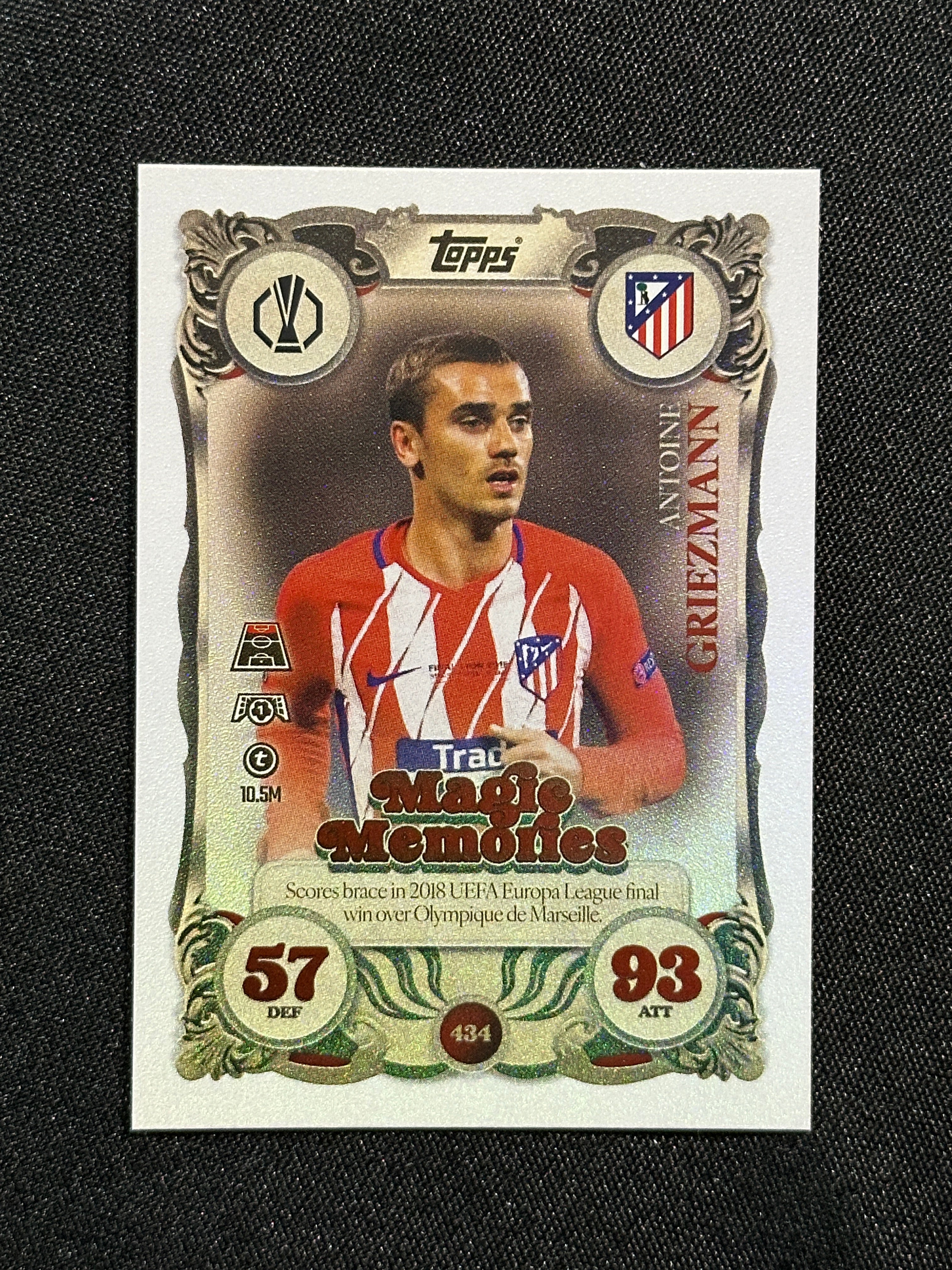 434 Antoine Griezmann Atletico Madrid Magic Memories - Topps Match