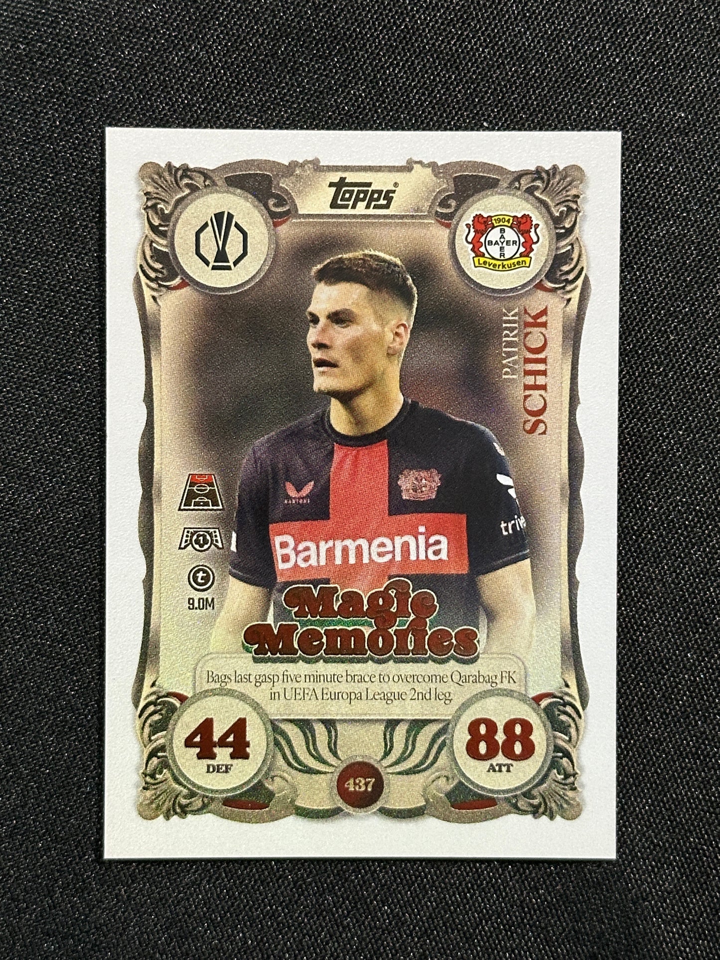 437 Patrik Schik Bayer Leverkusen Magic Memories - Topps Match Attax 2025/26