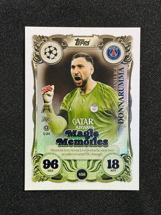 438 Gianluigi Donnarumma PSG Magic Memories - Topps Match Attax 2025/26