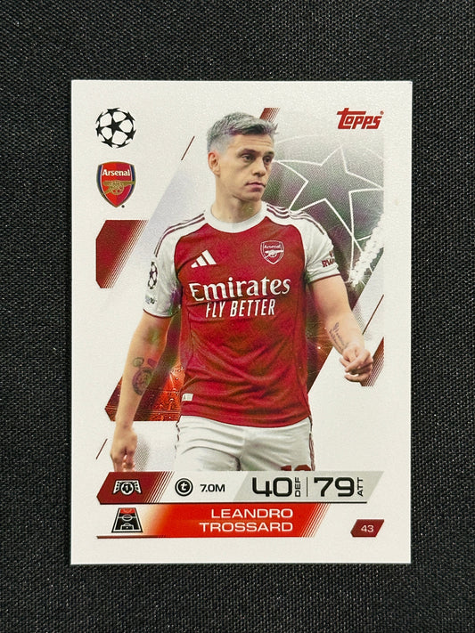 43 Leandro Trossard Arsenal Base - Topps Match Attax 2025/26