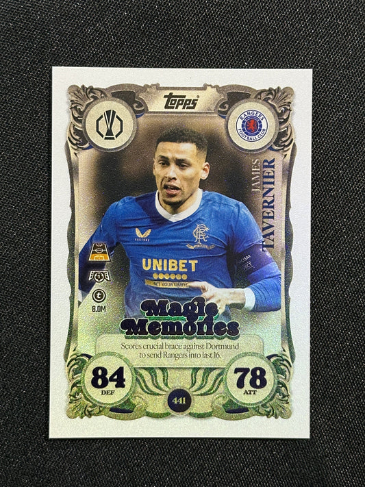 441 James Tavernier Rangers Magic Memories - Topps Match Attax 2025/26