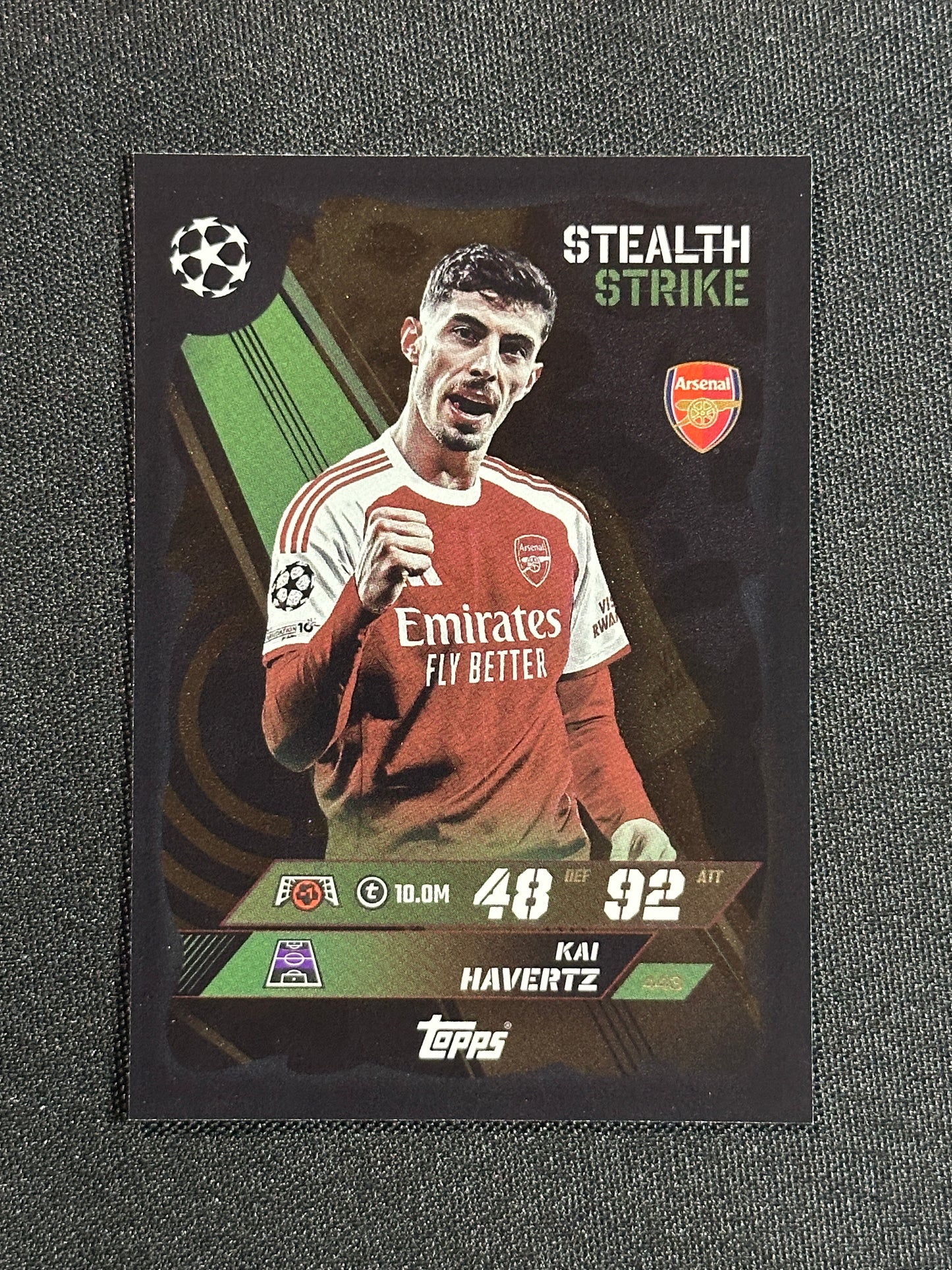 443 Kai Havertz Arsenal Stealth Strike - Topps Match Attax 2025/26