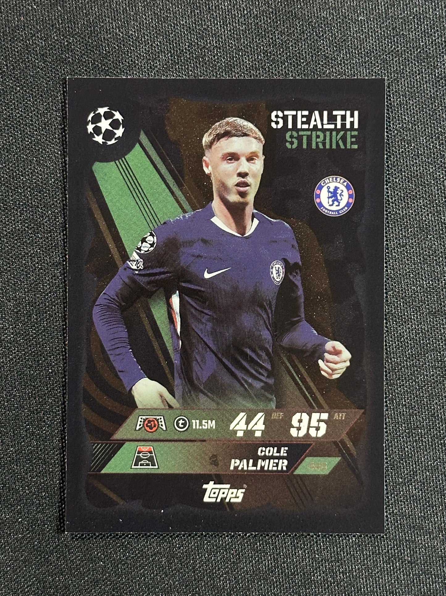 445 Cole Palmer Chelsea Stealth Strike - Topps Match Attax 2025/26