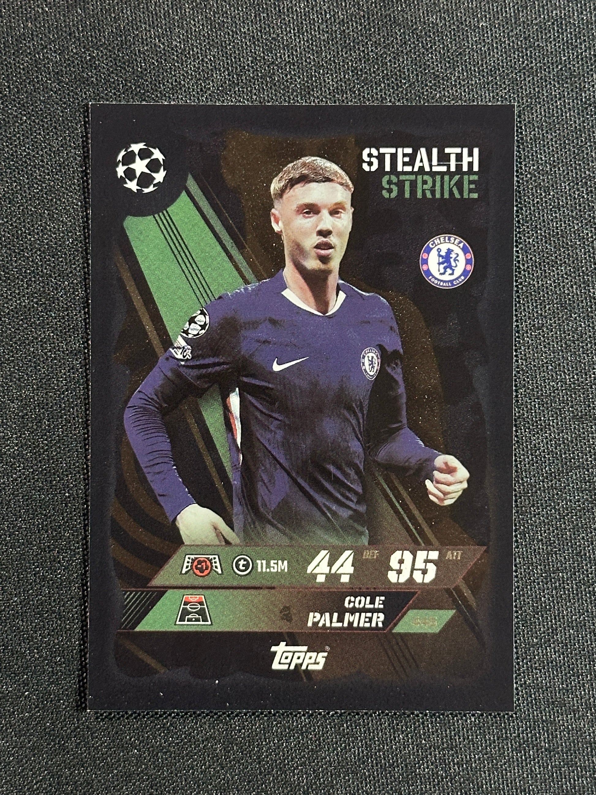 445 Cole Palmer Chelsea Stealth Strike - Topps Match Attax 2025/26