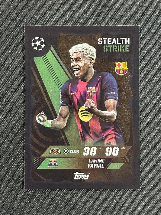 448 Lamine Yamal Barcelona Stealth Strike - Topps Match Attax 2025/26