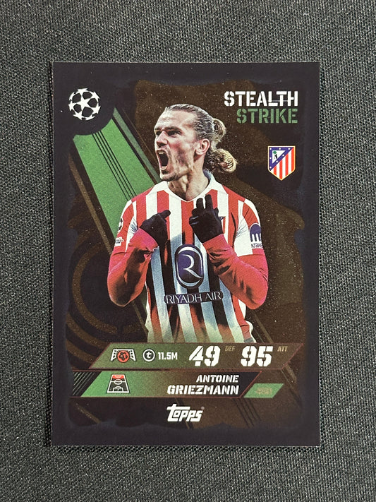 450 Antoine Griezmann Atletico Madrid Stealth Strike - Topps Match Attax 2025/26