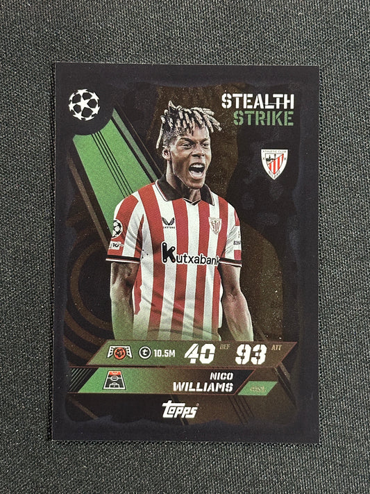 451 Nico Williams Athletic Club Stealth Strike - Topps Match Attax 2025/26