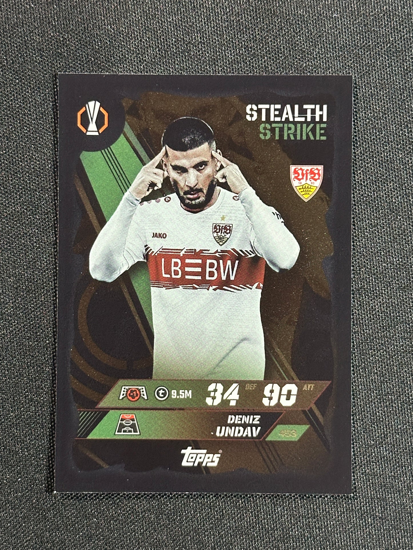 453 Deniz Undav VfB Stuttgart Stealth Strike - Topps Match Attax 2025/26