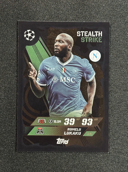 455 Romelu Lukaku Napoli Stealth Strike - Topps Match Attax 2025/26