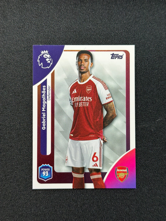 4 Gabriel Magalhães Arsenal Base - Topps Premier League 2026