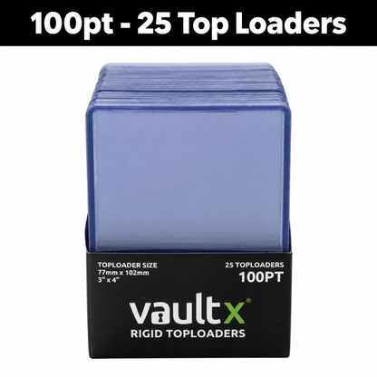 Vault X Rigid Toploaders 55PT/75PT/100PT/130PT Thick Trading Card Holders