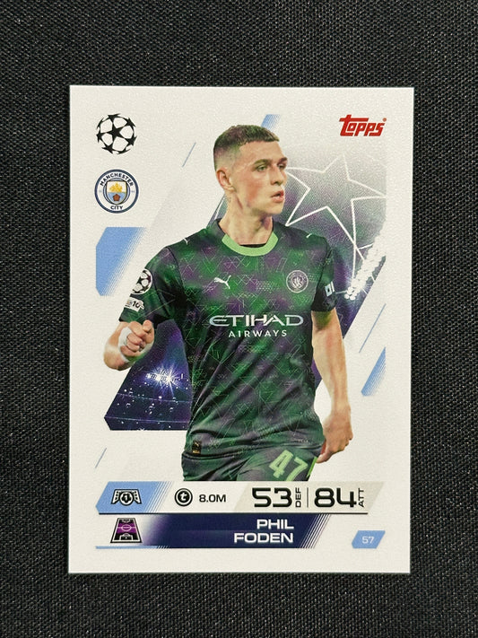 57 Phil Foden Manchester City Base - Topps Match Attax 2025/26