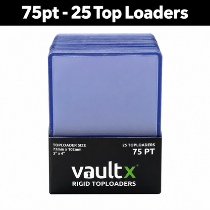 Vault X Rigid Toploaders 55PT/75PT/100PT/130PT Thick Trading Card Holders