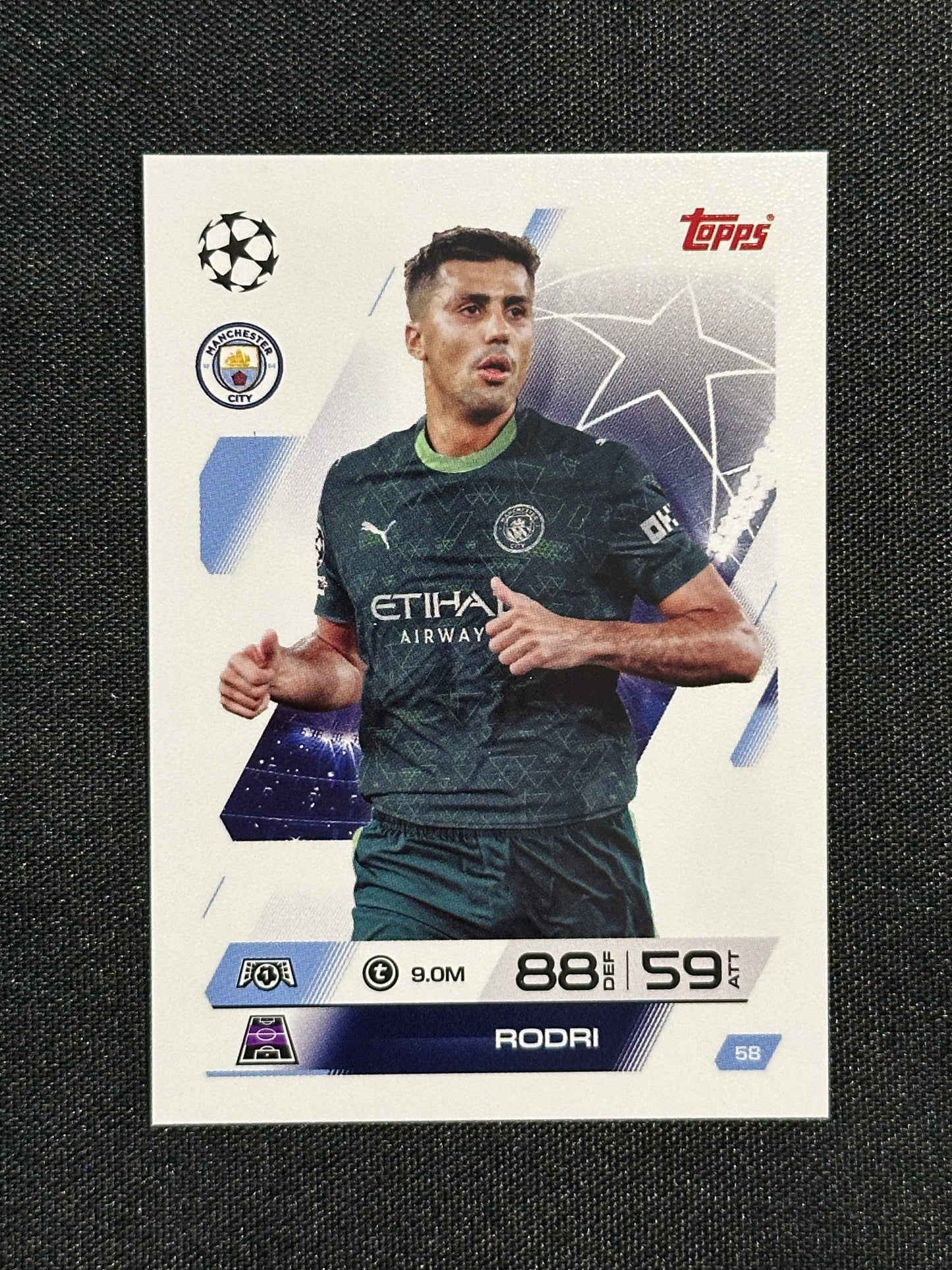 58 Rodri Manchester City Base - Topps Match Attax 2025/26
