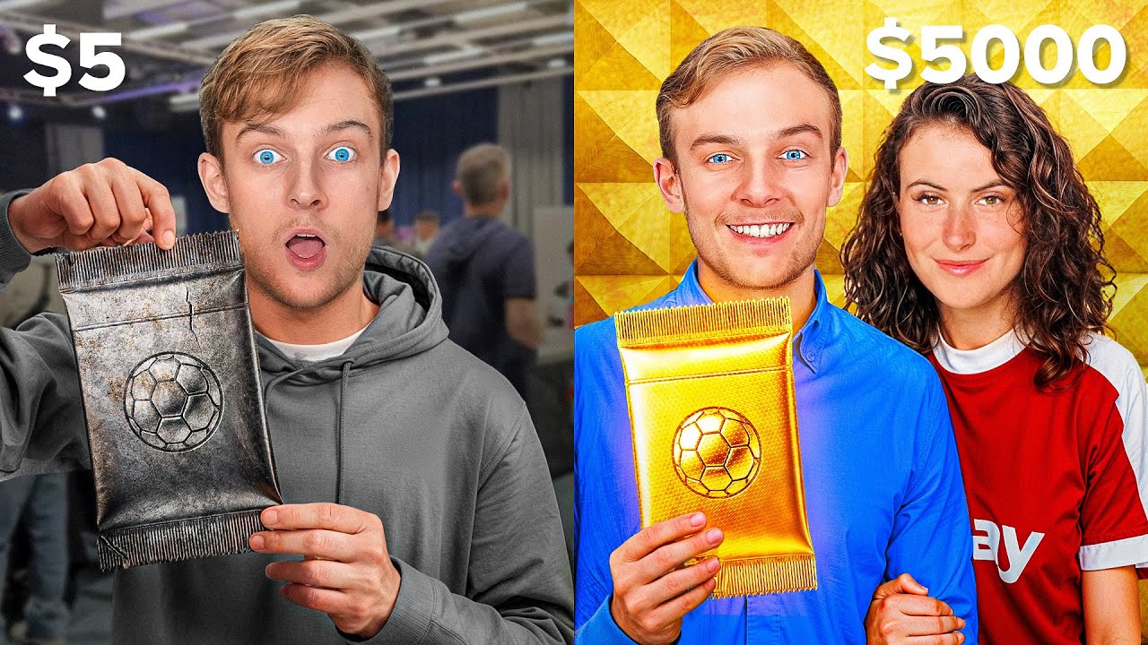 $5 vs $5,000 Pack of Football Cards