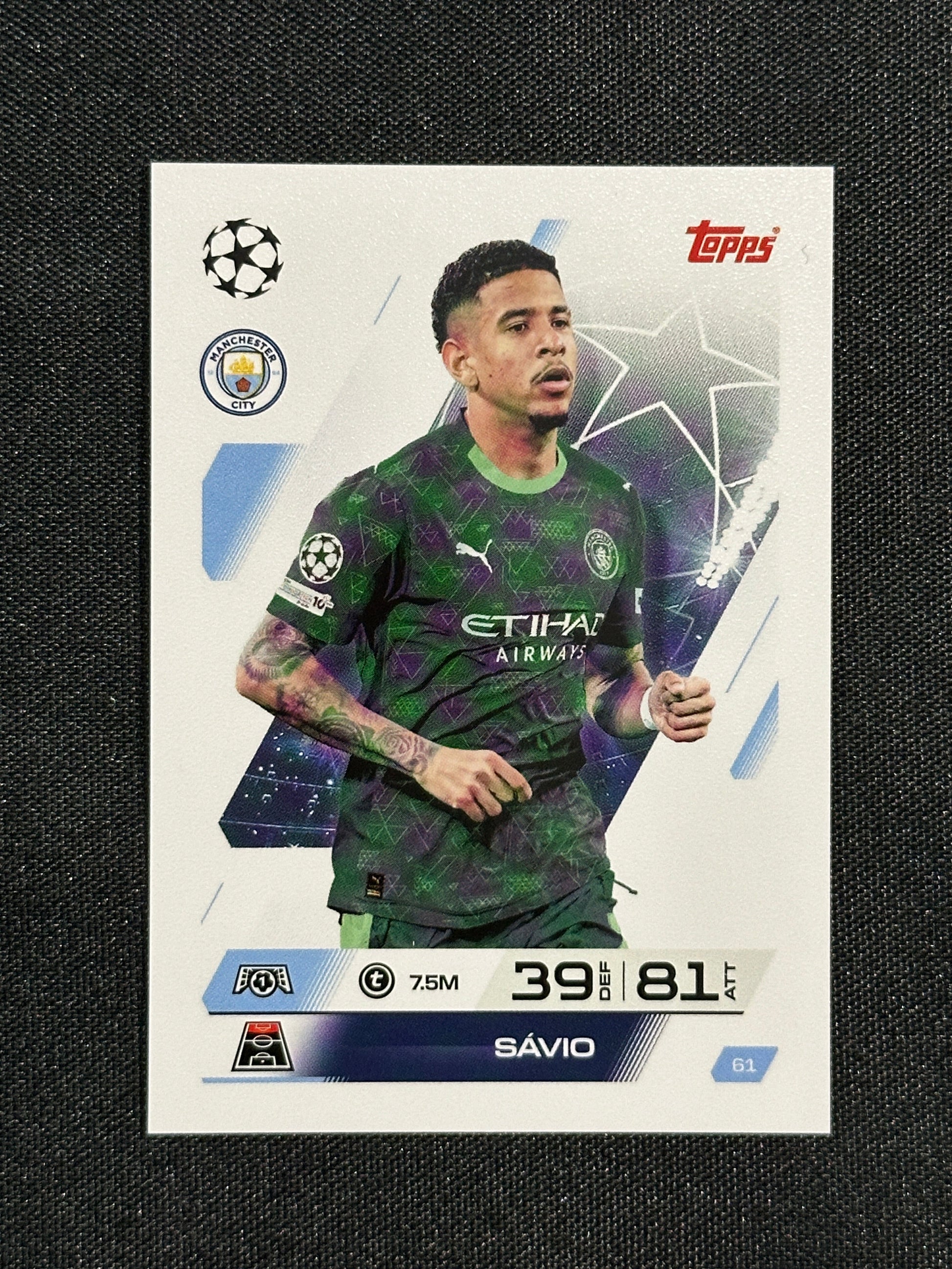 61 Sávio Manchester City Base - Topps Match Attax 2025/26