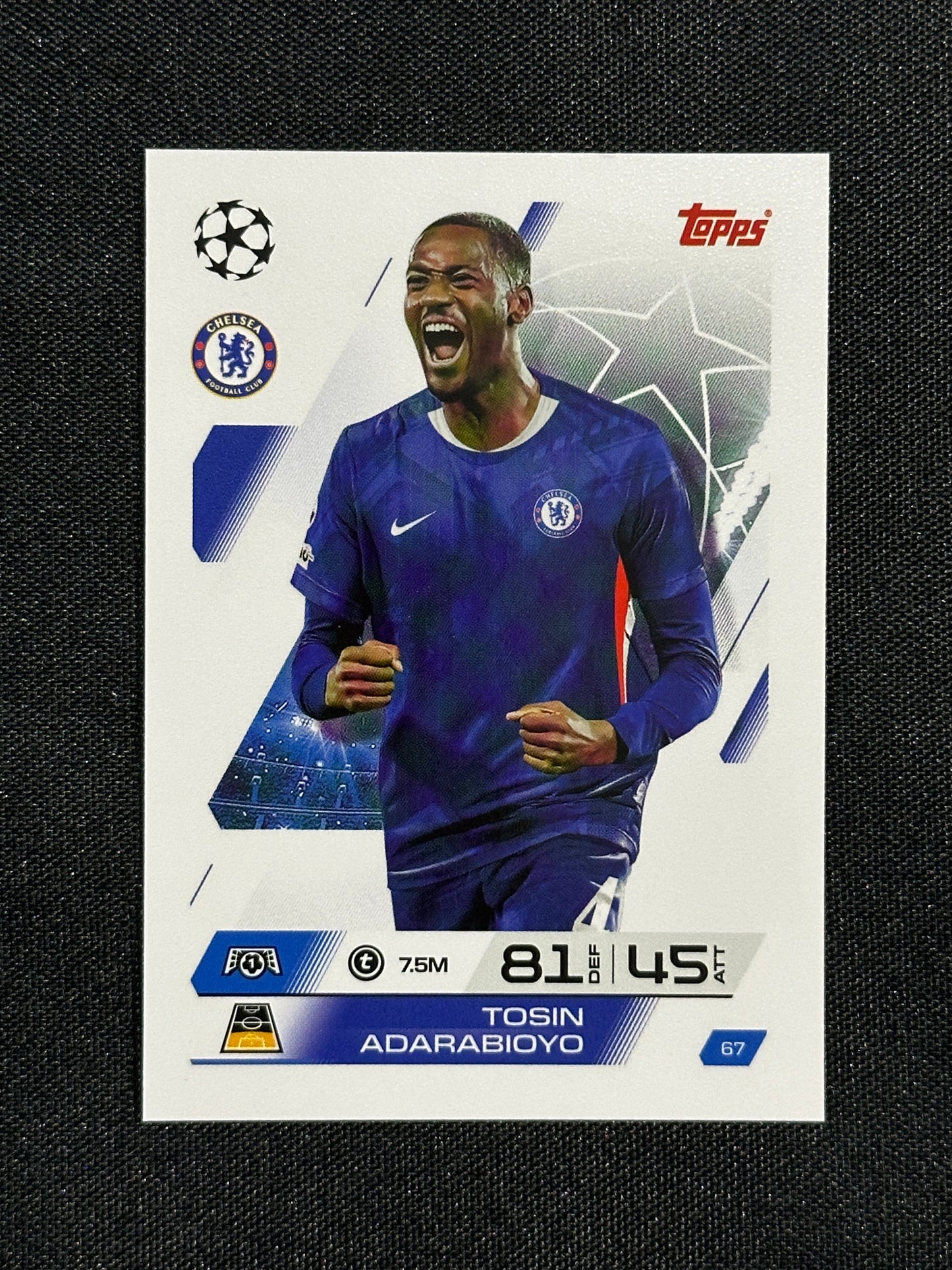 67 Tosin Adarabioyo Chelsea Base - Topps Match Attax 2025/26