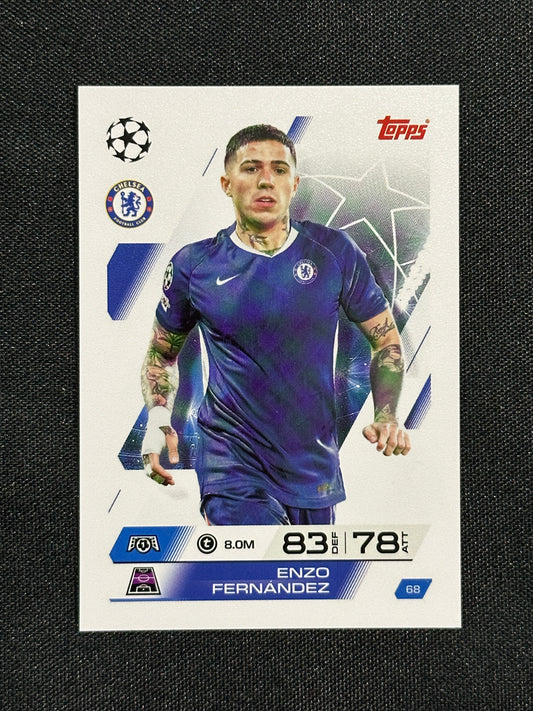68 Enzo Fernádez Chelsea Base - Topps Match Attax 2025/26