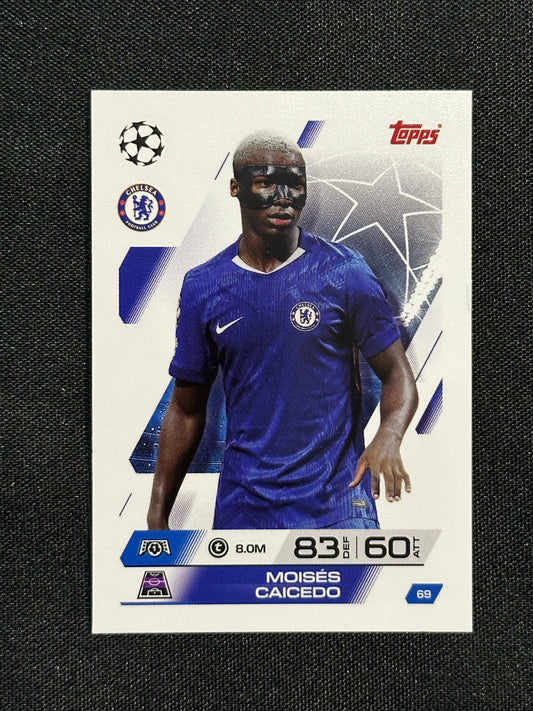 69 Moisés Caicedo Chelsea Base - Topps Match Attax 2025/26