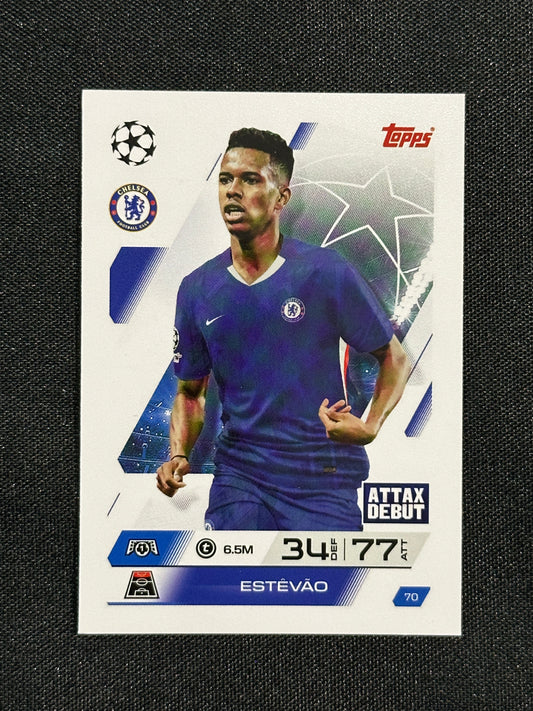 70 Estêvão Chelsea Base - Topps Match Attax 2025/26