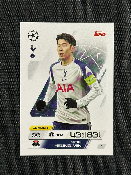 7 Son Heung-Min Tottenham Hotspur Base - Topps Match Attax 2025/26
