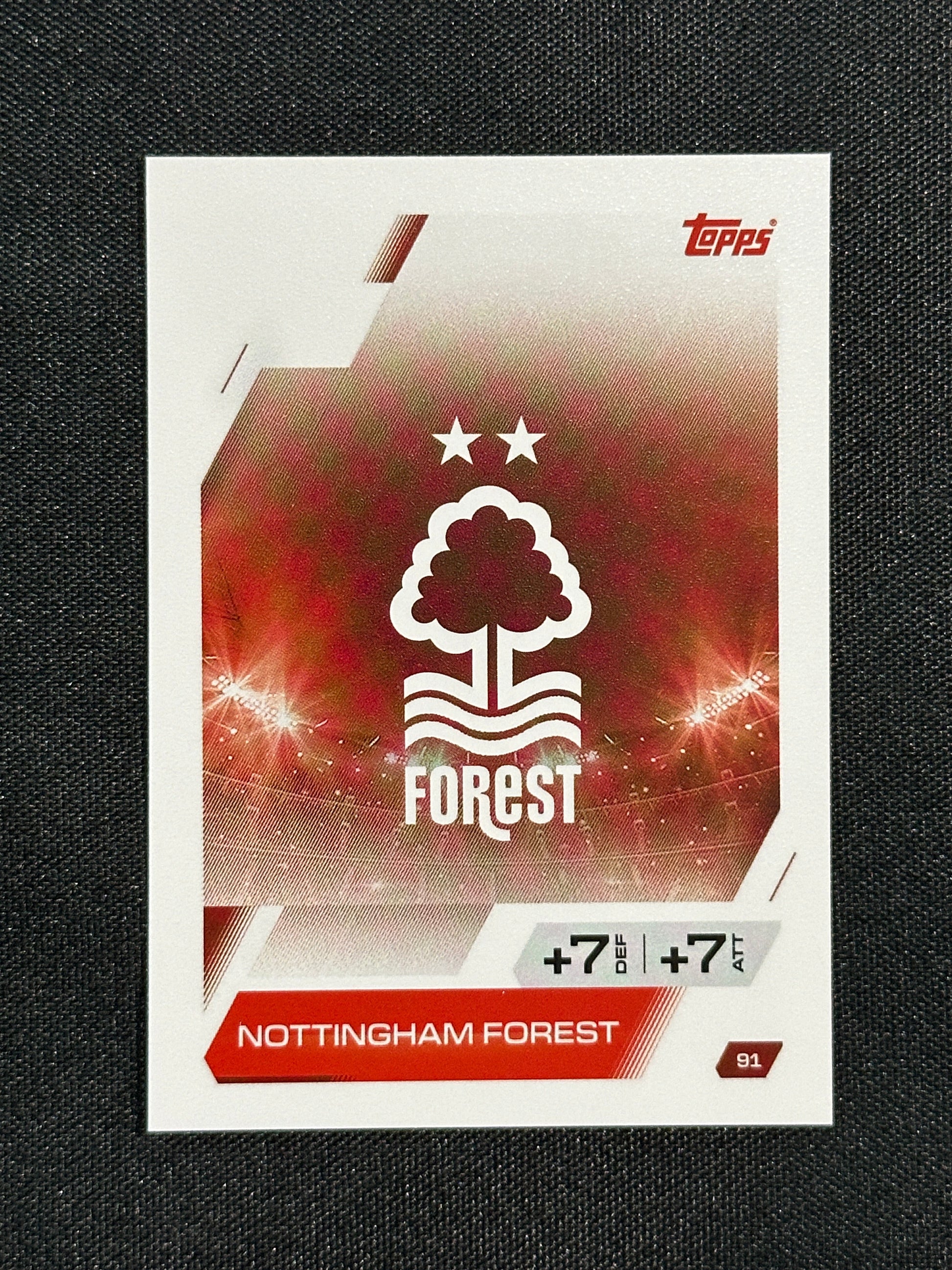 91 Team Badge Nottingham Forest Base - Topps Match Attax 2025/26