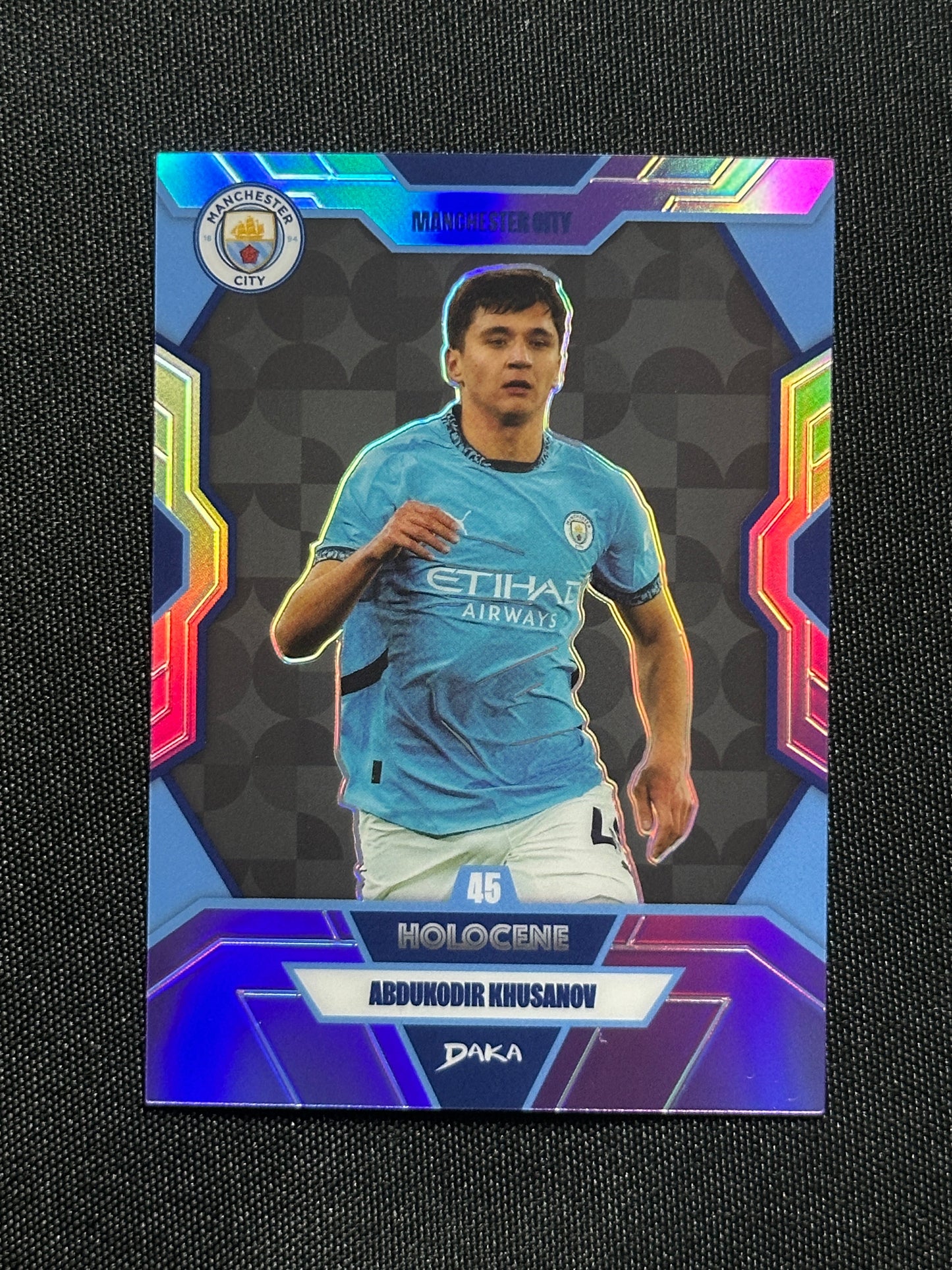 Abdukodir Khusanov Numbered Parallel 20/99 - Daka Manchester City One & Two 2024/25