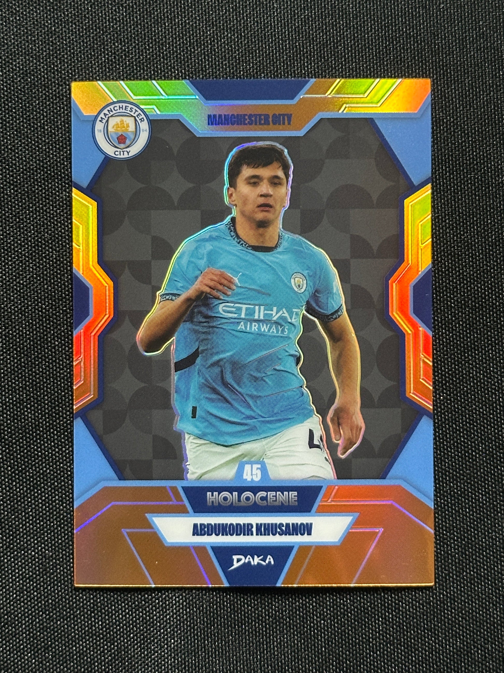 Abdukodir Khusanov Numbered Parallel 60/75 - Daka Manchester City One & Two 2024/25