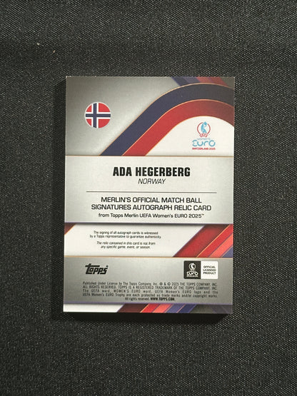 Ada Hegerberg Autograph 10/10 - Topps Merlin Women's EURO 2025