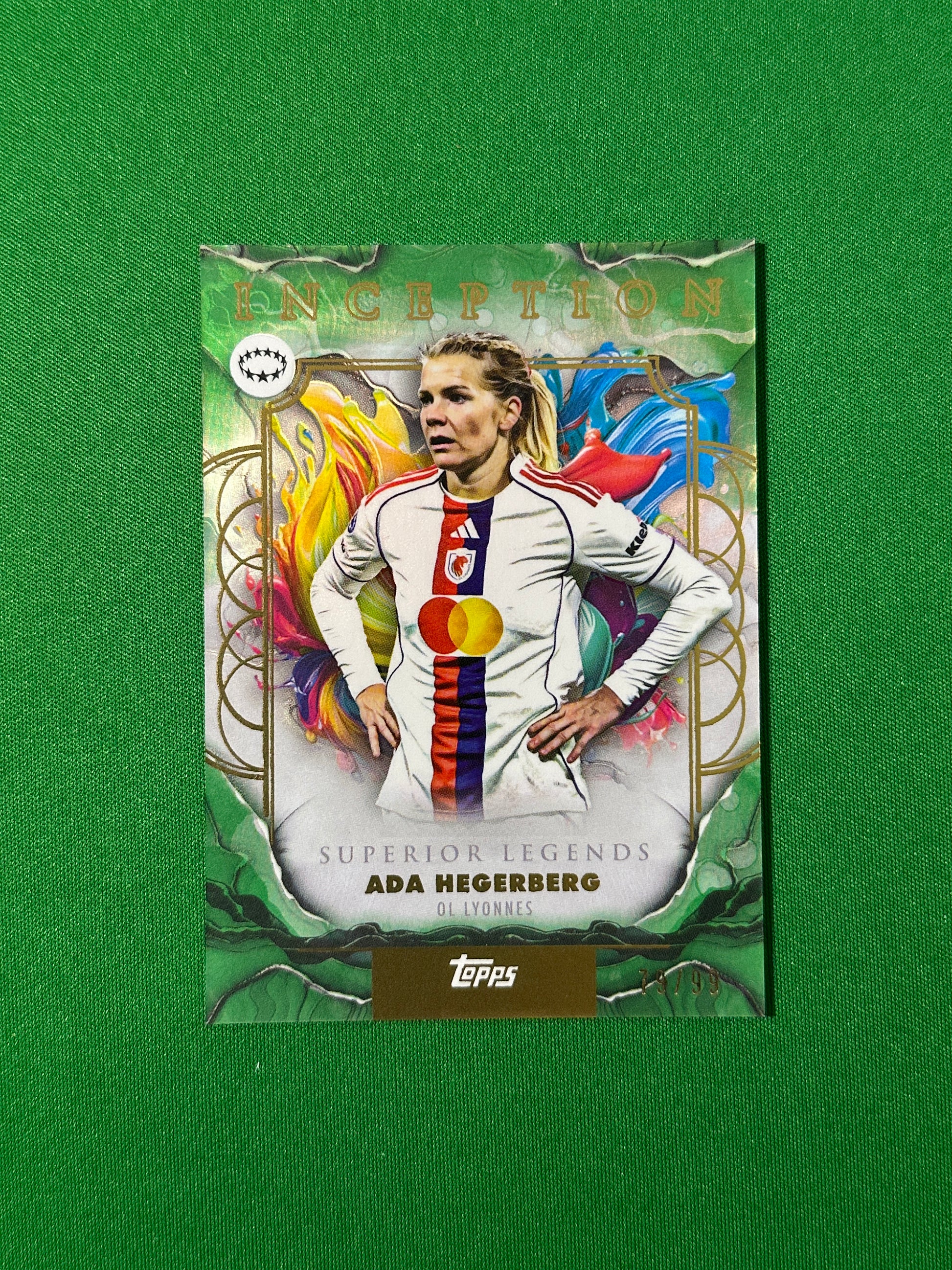 Ada Hegerberg Parallel 79/99 OL Lyonnes Topps PL Inception 2025/26 football card
