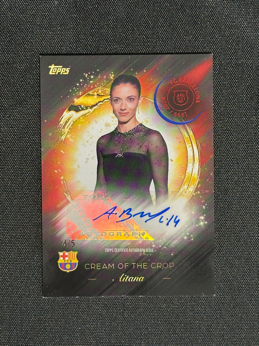Aitana Bonmati  Autograph 4/5 - Topps Barcelona 125