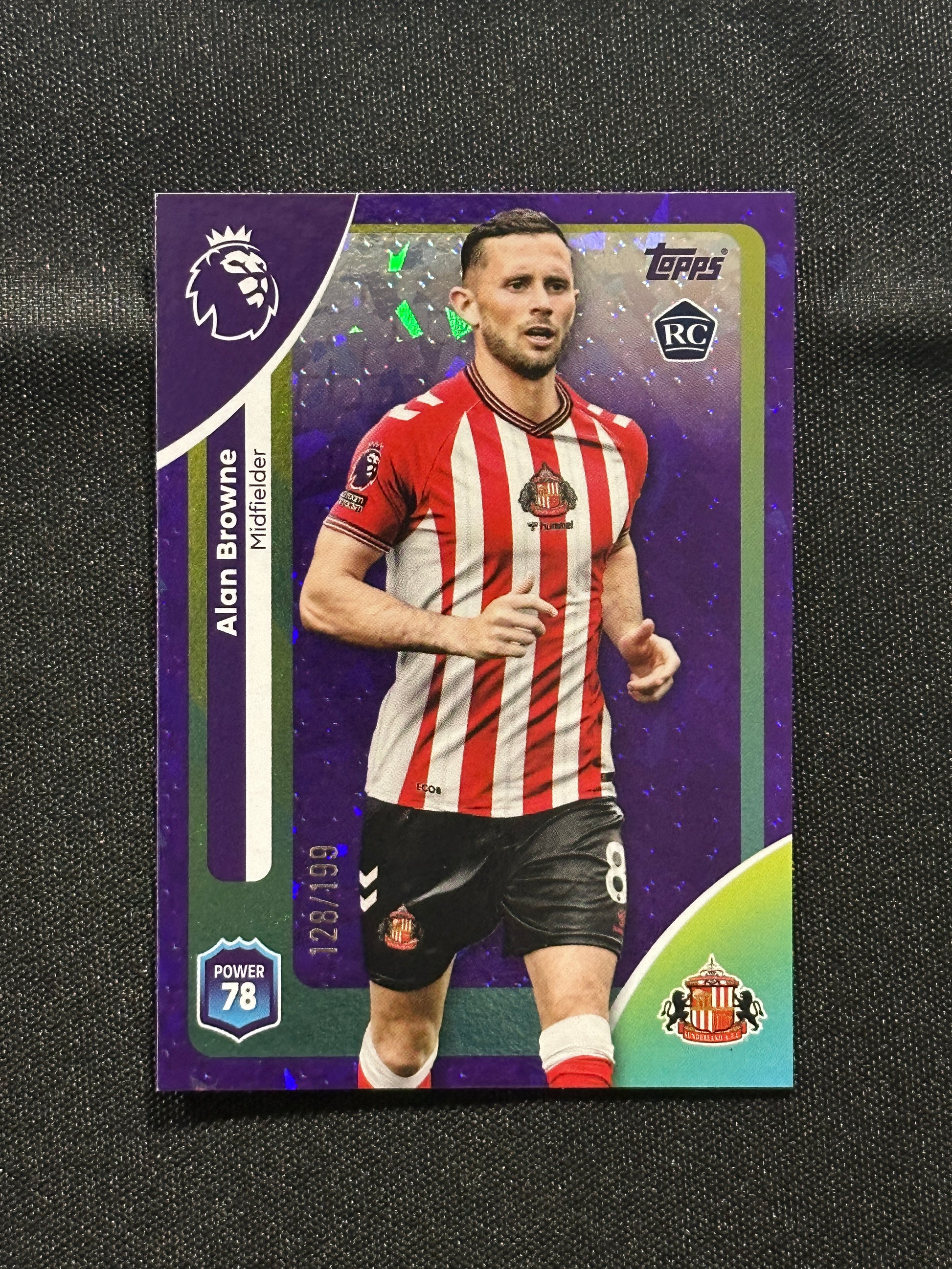 Alan Browne Numbered Parallel 128/199 - Topps Premier League 2026