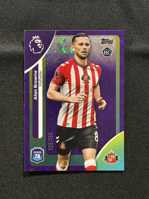 Alan Browne Numbered Parallel 128/199 - Topps Premier League 2026