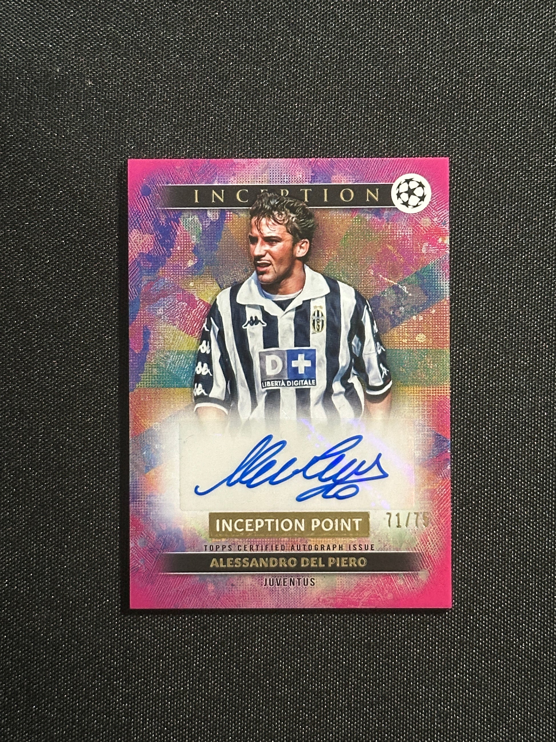Alessandro Del Piero Autograph 71/75 - Topps UCC Inception 2024/25
