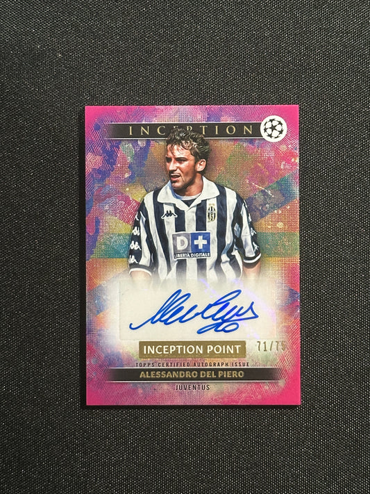 Alessandro Del Piero Autograph 71/75 - Topps UCC Inception 2024/25